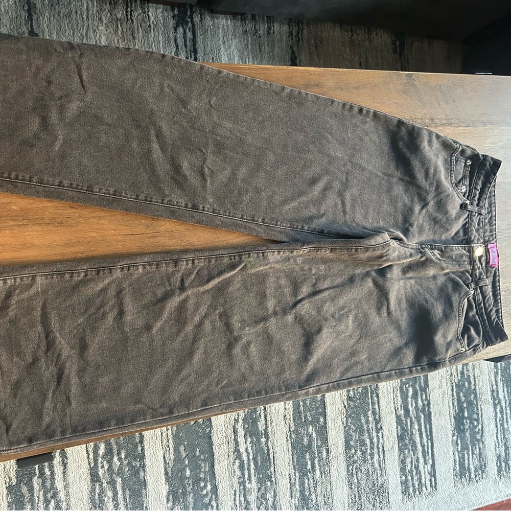 EDIKTED “Raelynn Washed Low Rise Jeans” PINK BOWS